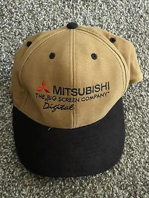 Mitsubishi Digital The Big Screen Company Strapback Cap Hat Brown/Black • $16.99