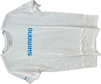 $33.60 • Buy Shimano Short Sleeve Cotton Fishing Tee Shirt White XL - ATEERSSSXLMWH