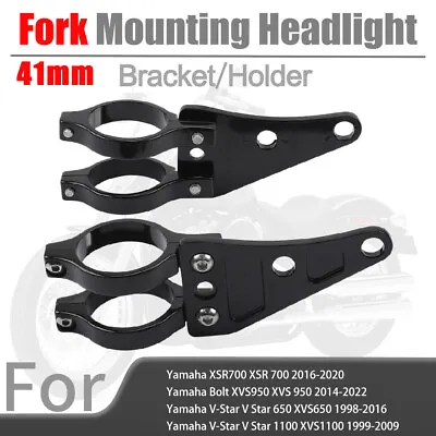 41mm Fork Mount Headlight Bracket For Yamaha V Star 650 1100 Bolt XVS950 XSR700 • $16.97
