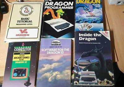 £120 • Buy 5 Dragon 32 - Retro Computer  And Programming Books Rare & Basic Tutorial Tapes