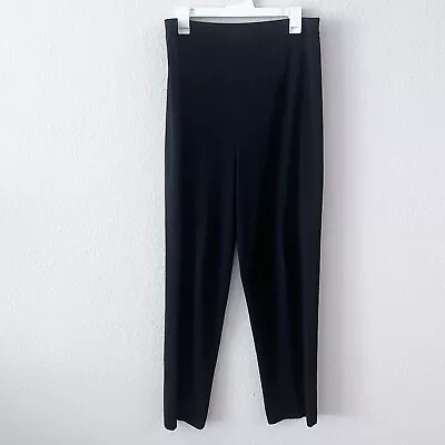 Exclusively Misook Black Pants Size Large Pull On Acrylic Classic Knit • $39.99
