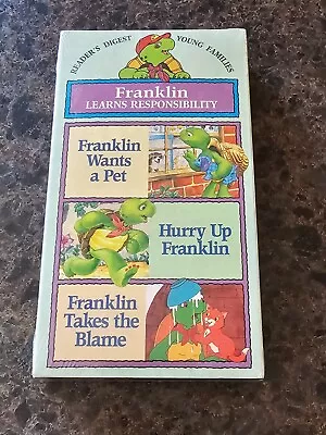 BRAND NEW Franklin Learns Responsibility (VHS; 1998) RARE Sealed OOP • $9.99