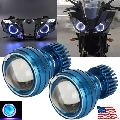 2X 2.75  LED Projector Headlight Lamp For Suzuki GSXR1000 600 Hayabusa GSX1300R  • $61.99