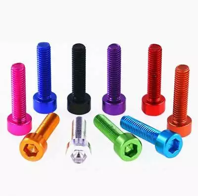 5PCS M4 6-30MM Aluminum Alloy 7075 Socket Cap Head Screw Allen Hex Bolt • $6.42