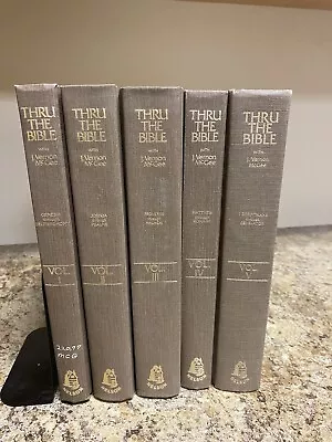 Thru The Bible 1981 Vol I-V Genesis To Revelations Set Of 5 J Vernon McGee • $125