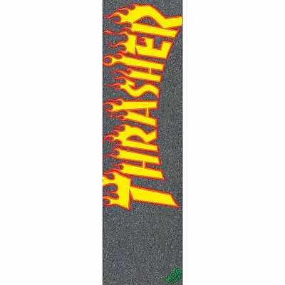 Mob Skateboard Griptape Thrasher Flame Logo Grip Tape Sheet 9  X 33  • $13.95