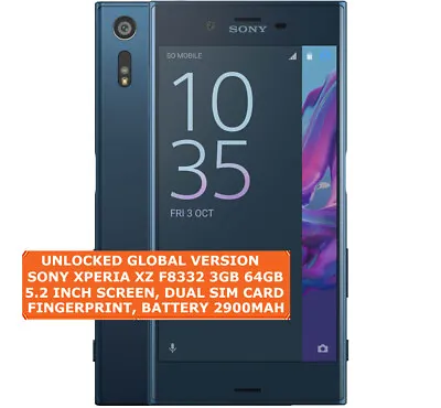 $330.11 • Buy SONY XPERIA XZ F8332 3gb 64gb Quad-Core 23mp Fingerprint 5.2  Android Smartphone