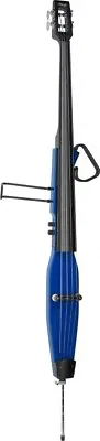 Stagg EDB-3/4 TB Electric Upright Double Bass With Gig Bag Transparent Blue • $879.99