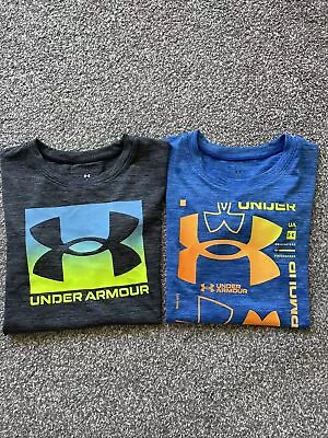 Under Armour Gray Blue Color Graphic Tee Shirt Bundle (6) • $0.99