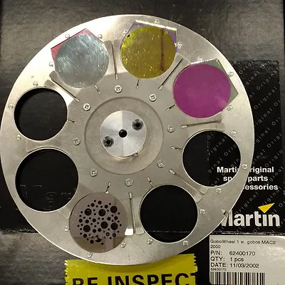 Martin Mac 2000 Gobo Wheel 1 With 4 Glass Gobo's Magnet Missing • £45