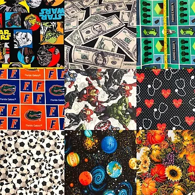 100% Cotton Quilt Fabric CHOICE Disney Marvel 18 X21  Fat Quarter Sport • $2.99