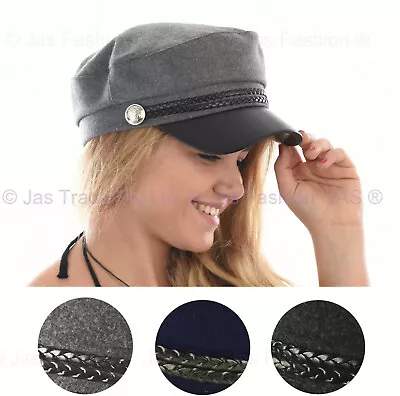 Girl Newsboy Baker Boy Bakerboy Greek Fisherman Military Army FELT Cadet Cap Hat • $15.95