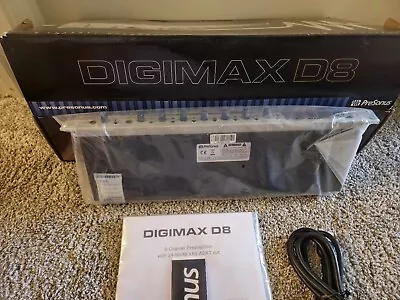 PreSonus DigiMAX D8 8-Channel XLR & 1/4 Inch Input Preamp / Pre-Amplifier Sealed • $350