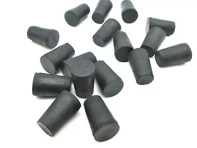 Solid Tapered Rubber Stoppers  Fits 3/8  To 7/16  Holes  Various Pack Sizes • $23.40