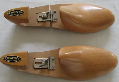 Vintage Churchs English Shoes Wood Adjustable Shoe Trees Mackay New York Size 9D • $39.95