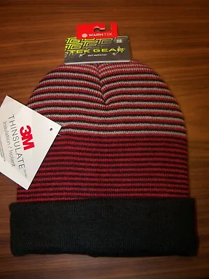 Tek Gear 3M Thinsulate Beanie Red Knit Hat Men Women Unisex Adult Size NWT • $9.78