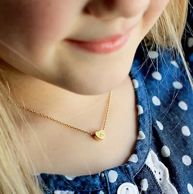 £3.99 • Buy Gold Love Heart Initial Alphabet Letter Ladies Girls Chain Friendship Necklace