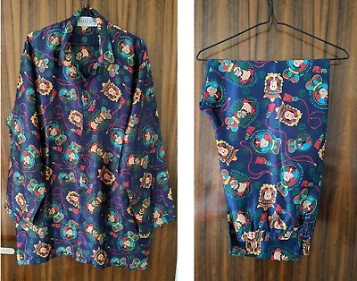 Vintage 90's Size M Davenport Popeye Long Sleeve Pyjamas Top And Pants Set • $35