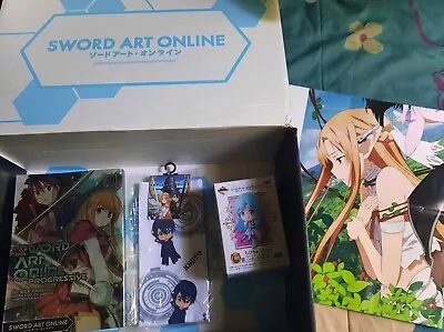 Sword Art Online SAO Loot Crate Poster Chibi Mini Fig Socks Manga • $75