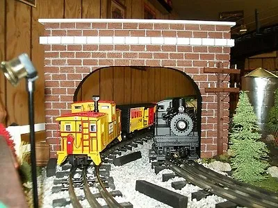O SCALE DOUBLE TRACK TUNNEL PORTALS (Set Of 2) - Model Railroad Train Scenery • $59.99