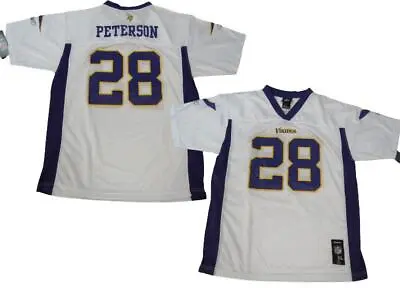 New Adrian Peterson #28 Minnesota Vikings YOUTH Sizes L-XL Reebok Jersey $45 • $14.44
