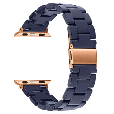 $15.97 • Buy Fashion Bling Sparkle Case+Resin Band For Apple Watch 8 7 SE 6 5 4 3 38-44 45MM