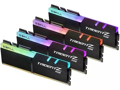 G. SKILL Trident Z RGB 32GB DDR4 3200 MHz PC4-17000 (F4-3200C16Q-32GTZR) • $50