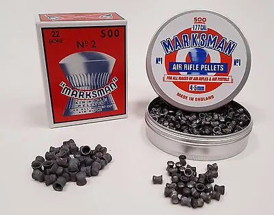 MARKSMAN .177 And .22 Domed Air Gun Rifle And Pistol Lead Pellets. Qty 100-1000 • £6.30