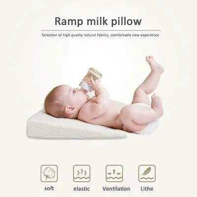 Baby Anti Reflux Wedge Pillow Baby Colic Cot Bed Anti Allergic WASHABLE Cover • £12.99