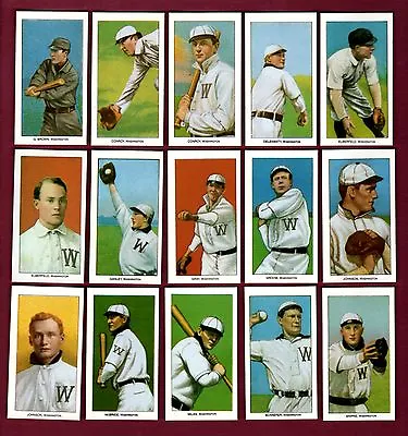 1909-11 WASHINGTON SENATORS ~ T206 CCC REPRINT Complete Team Set ~ ALL 19 Cards • $8.95