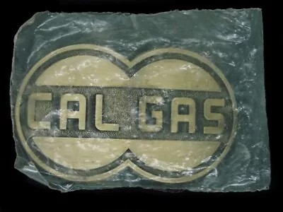 Ub03145 *nos* Vintage 1980 **cal Gas** Oilfield Advertisement Belt Buckle • $35