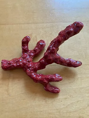 Mariposa Red Coral Aluminum Weight For Napkin Box NEW! Recycled Beach Shells • $19