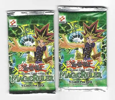 Yu-Gi-Oh MAGIC RULER 9-Card Booster Pack--Sealed Lot Of 2--Plus BCW Deck Guards • $68.99