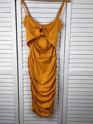 $49 • Buy Kookai Double Tie Dress, Dijon,  Y2K Style Cocktail, Party, Sexy, Event! Sz 1