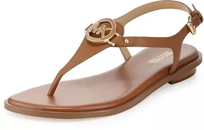 Michael Kors Women's 10 Brown Leather Sondra Slingback Thong Sandals • $35