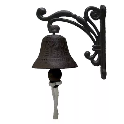 Cast Iron Door  Dinner Bells Hanging Garden Bell Lawn • £15.12