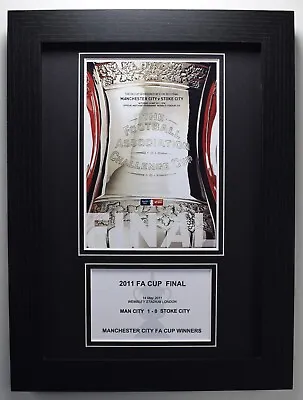 2011 FA Cup Final A4 Photo Match Programme Display Football Manchester City Gift • £10.99