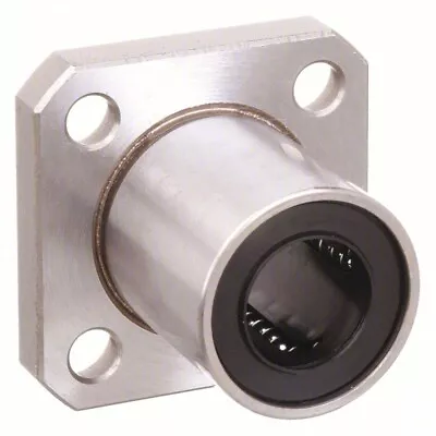 NB Linear Square Flange Mount Bearing: Single SWK4GUU 1/4 In ID 3/4 In SWK-4GUU • $19.95