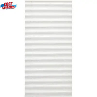 White Cordless Light Filtering Vinyl Mini Blinds With 1 In. Slats - 27  X 64  • $14.61