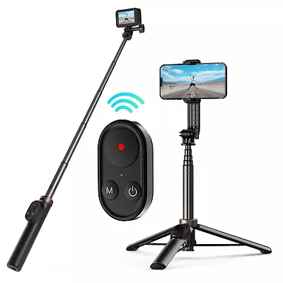 Bluetooth Remote Control Selfie Stick Tripod For GoPro 10/9/Max/ IOS/ Android • $45.89