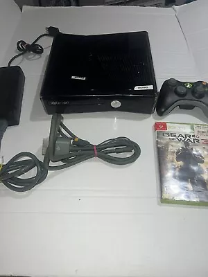 $88.99 • Buy Microsoft Xbox 360 Slim 4GB Gloss Model 1439 Bundle W/Gears Of War 3!!-NO HD*