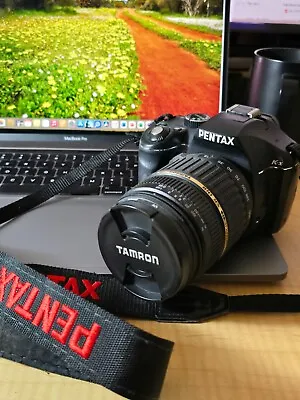 Pentax K-x DSLR Camera Black With Tamron AF 18-200 Mm Lens • $220