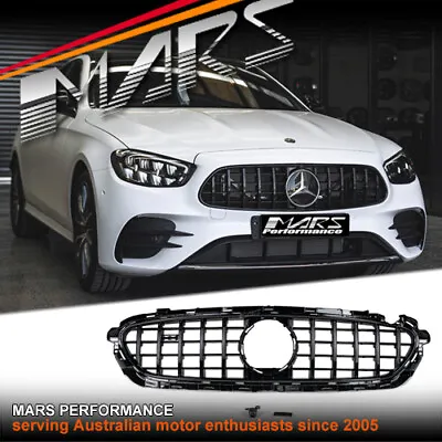 Black E63-S Style Grill For Mercedes E MY20+ C238 W213 AMG Bumper & E53 BodyKit • $299.99