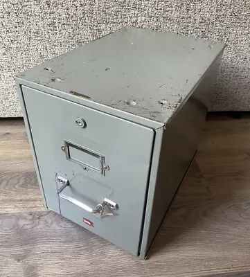 Large Vintage Industrial Design Veteran Series Grey Single Metal Filing Drawer • £29.99