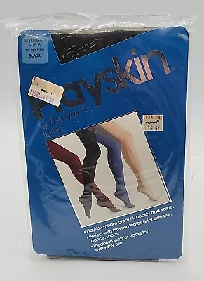 Playskin By Danskin Tights Black Style 6990 Size B  Vintage 1983 • $12.15