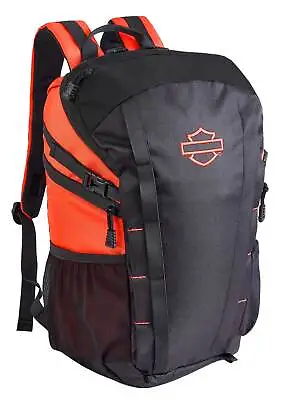 Harley-Davidson Street Cruiser Water-Repellent Backpack - Gray/Orange • $81.50