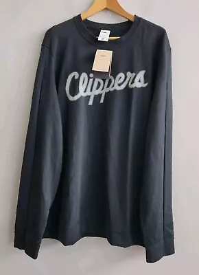 Nike Men's Training Yoga Crew Sweatshirt Black Therma Fit LA CLIPPERS Large Tall • $29.99