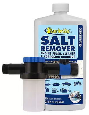 STAR BRITE Marine Surfaces Salt Remover Kit 32 OZ. With Applicator & Adaptor • $24.34