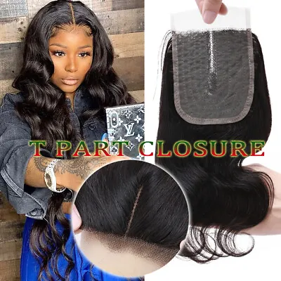 4*4 Middle Part TOP Lace Closure Malaysian 100% Virgin Human Hair Extensions USA • $37.90