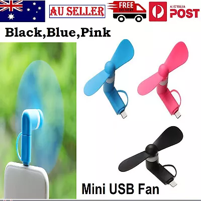 $6.99 • Buy Mini USB Fan Cooling Portable Flexible Detachable ForAndroid Phones Laptop Au